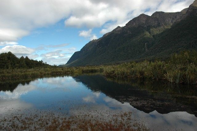 Zdjęcia: NZ , Fiordland, Mirror Lake, NOWA ZELANDIA Zdjęcia: NZ , Fiordland, Mirror Lake, NOWA ZELANDIA