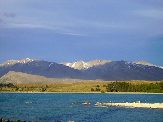 Zdjęcia: Lake Tekapo, Poludniowa Wyspa, malowane kolorami, NOWA ZELANDIA Zdjęcia: Lake Tekapo, Poludniowa Wyspa, malowane kolorami, NOWA ZELANDIA