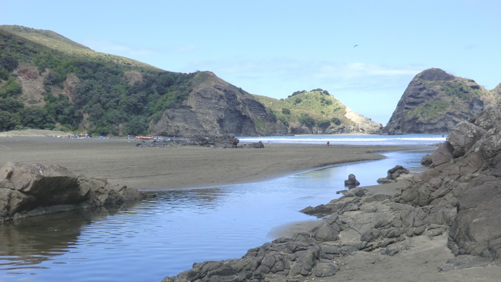 Zdjęcia: Auckland, Plaza w Piha w Nowej Zelandii., NOWA ZELANDIA Zdjęcia: Auckland, Plaza w Piha w Nowej Zelandii., NOWA ZELANDIA