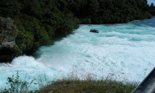 Zdjęcie NOWA ZELANDIA / Pn. wyspa / wodospad Huka falls / Huka Falls