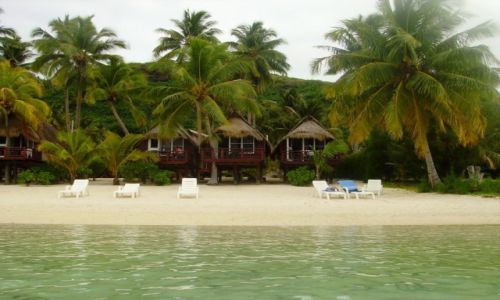 NOWA ZELANDIA / Wyspy Cooka / atol Aitutaki / nasze domki  w 