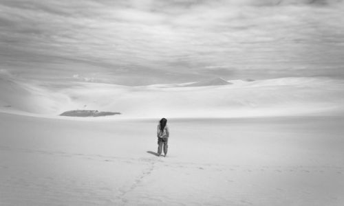 Zdjecie NOWA ZELANDIA / Northland / Te Paki Giant Dunes / Follow no one's footsteps, make your own