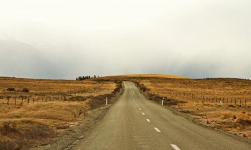 Zdjecie NOWA ZELANDIA / Wyspa Poudniowa / Okolice jeziora Tekapo / Tam gdzie koczy si droga