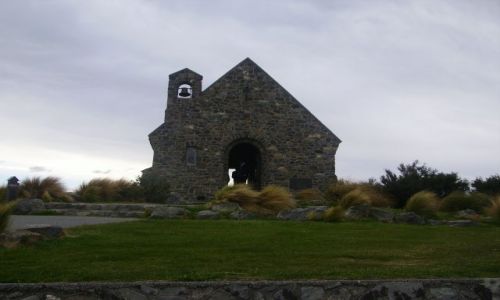 Zdjęcie NOWA ZELANDIA / Wyspa Południowa / Lake Tekapo / Kościółek Dobrego Pasterza