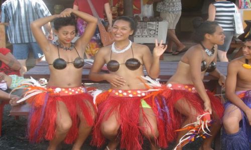 Zdjecie NOWA ZELANDIA / Wyspy Cooka / Rarotonga / pikne dziwczyny