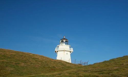 NOWA ZELANDIA / South Island / Waipapa Point Lighthouse / konkurs latarnie morskie