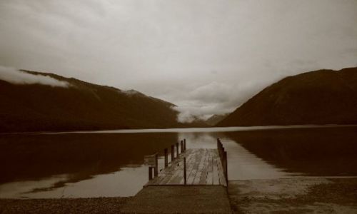 Zdjęcie NOWA ZELANDIA / brak / Nelson Lakes / Nelson Lakes o poranku