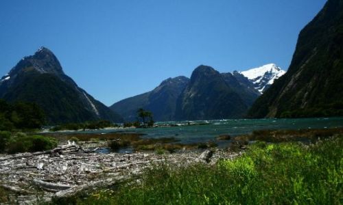 Zdjecie NOWA ZELANDIA / brak / Milford Sound / Mitre Peak