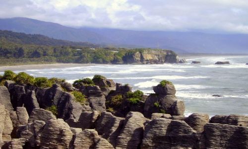 Zdjecie NOWA ZELANDIA / Poudniowa Wyspa / Pancake Rocks Nat.Park / Skay Nalenikowe