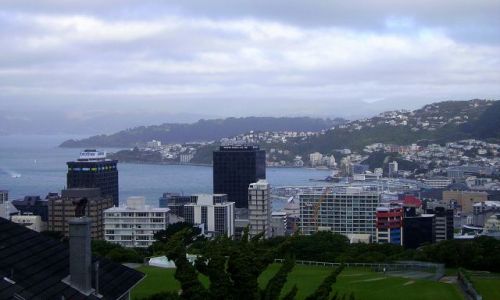 Zdjecie NOWA ZELANDIA / Pnocna Wyspa / Wellington / spojrzenie na Wellington-stolic NZ