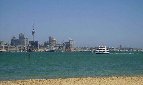 Zdjęcie NOWA ZELANDIA / Północna Wyspa / zatoka w okolicy Auckland / widok na Auckland
