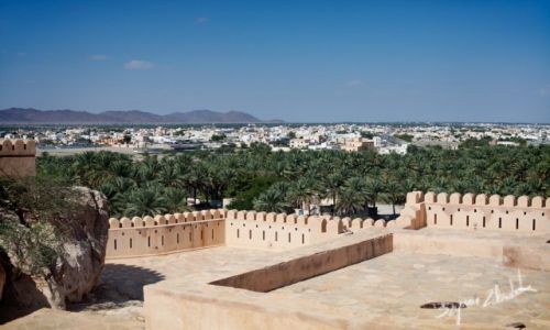 Zdjcie OMAN / - / Nakhal Fort / Widok na Nakhal