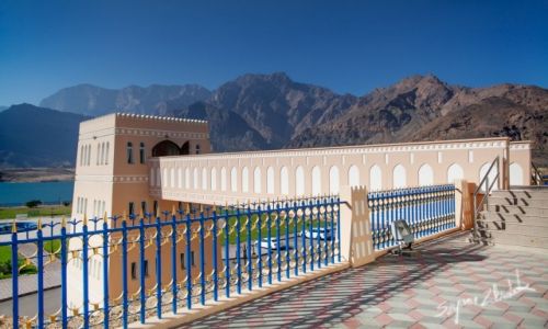 Zdjcie OMAN / Qurayyat / Wadi Dayqah Dam / Przejcie na taras