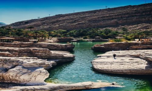 Zdjęcie OMAN / - / Wadi Bani Khalid / Popływać