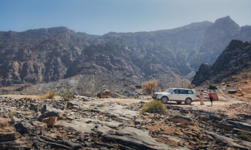 Zdjecie OMAN / Al Hajar Mountains / Bilad Sayt / Droga do