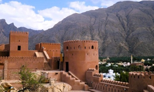 Zdjcie OMAN / Al Batainah / pnoc Omanu / Fort Nakhla  - jeden z licznych fortw w Omanie