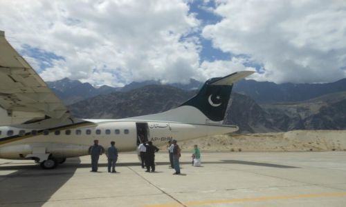 Zdjecie PAKISTAN / Baltistan / Skardu / Lotnisko w Skardu