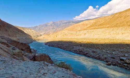 Zdjcie PAKISTAN / Chilas / Jalipur / Rzeka Indus
