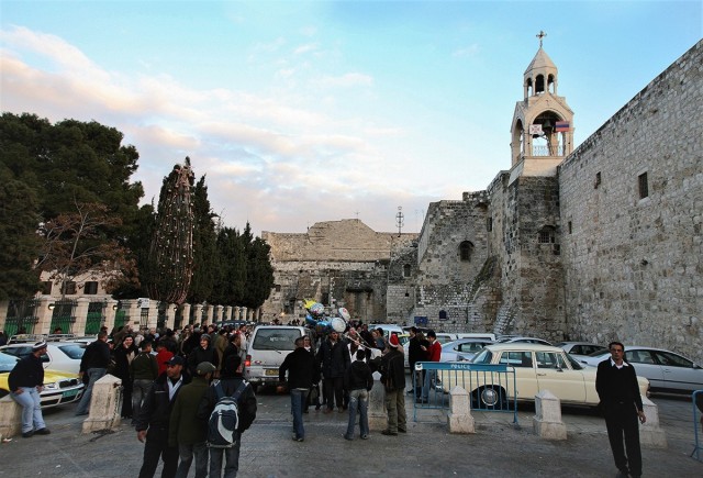 Zdj cia: Przed Bazyliką Narodzenia, Betlejem, Boże Narodzenie 2007, PALESTYNA Zdj cia: Przed Bazyliką Narodzenia, Betlejem, Boże Narodzenie 2007, PALESTYNA