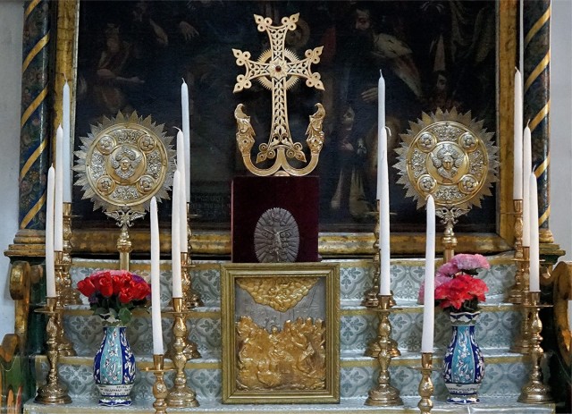 Zdj cia: Bazylika Narodzenia, Betlejem, Ołtarz ormiański, PALESTYNA Zdj cia: Bazylika Narodzenia, Betlejem, Ołtarz ormiański, PALESTYNA