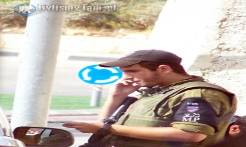 Zdjęcie PALESTYNA / Betlejem / Ramat Rahel / Posterunek kontrolny na granicy Palestyny i Izraela