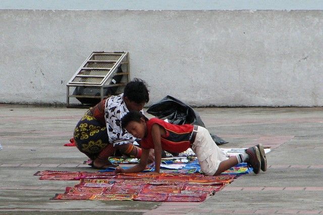 Zdjęcia: Casco Viejo (San Felipe), Panama City, Czekając na turystów..., PANAMA Zdjęcia: Casco Viejo (San Felipe), Panama City, Czekając na turystów..., PANAMA