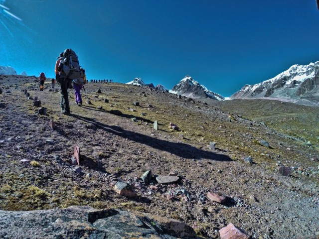 Zdj cia: Cordillera Vilcanota, Cusco, Trekking w kierunku lodowca , PERU