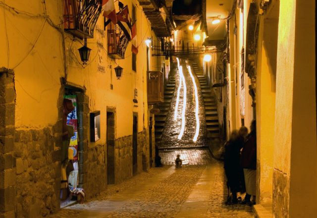 Zdjęcia: CUZCO, Cuzco nocą, PERU Zdjęcia: CUZCO, Cuzco nocą, PERU