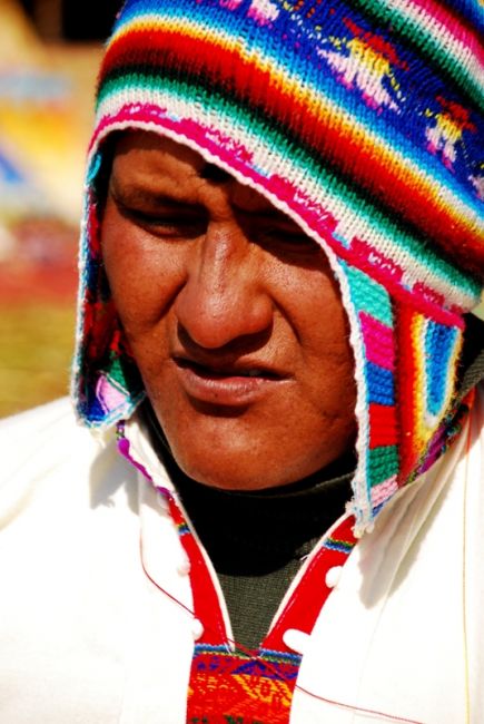 Zdjęcia: wyspa Uro, jezioro Titicaca, Mieszkaniec Uros. Peru. Wrzesień 2009, PERU Zdjęcia: wyspa Uro, jezioro Titicaca, Mieszkaniec Uros. Peru. Wrzesień 2009, PERU