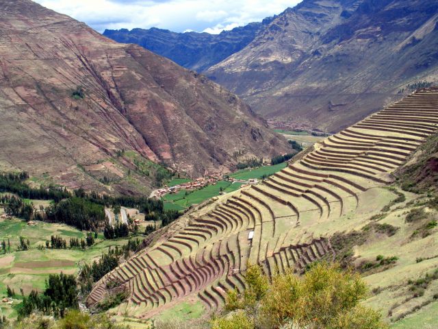 Zdjęcia: Kordyliery, Andy, Pisac - tarasy, PERU Zdjęcia: Kordyliery, Andy, Pisac - tarasy, PERU