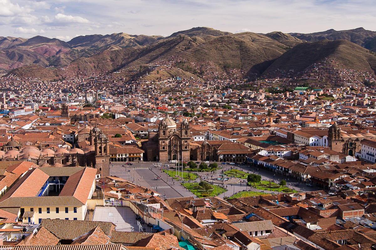 Zdjęcia: widok na Plaza de Armas i miasto, /, Cusco wju, PERU Zdjęcia: widok na Plaza de Armas i miasto, /, Cusco wju, PERU