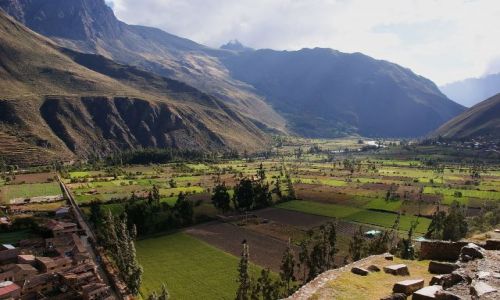 Zdjęcie PERU / Cuscu / Twierdza Ollantaytambo / Widok z twierdzy Ollantaytambo