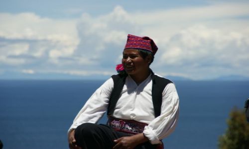 Zdjecie PERU / Titikaka / Titikaka / Mieszkaniec  Teqili 