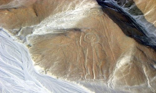 Zdjecie PERU / - / Paskowy Nazca / Astronauta z NAZCA