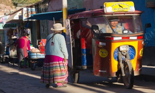 Zdjecie PERU / Arequipa / Chivay / Pani wsiada?
