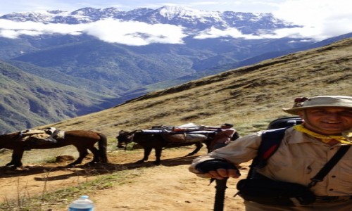 Zdjecie PERU / Cusco / Choquequirao / Autor  na szlaku do Choquequirao