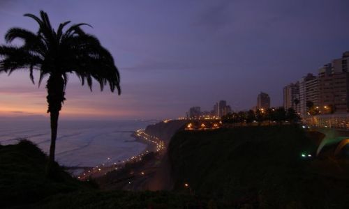 Zdjcie PERU / Lima / Park Mioci / Lima noc