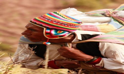Zdjęcie PERU / jez. Titicaca / wyspa Taquila / mieszkaniec Taqili