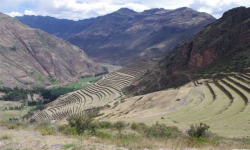 Zdjcie PERU / wita Dolina Inkw / Pisac / Tarasy niedaleko Pisac