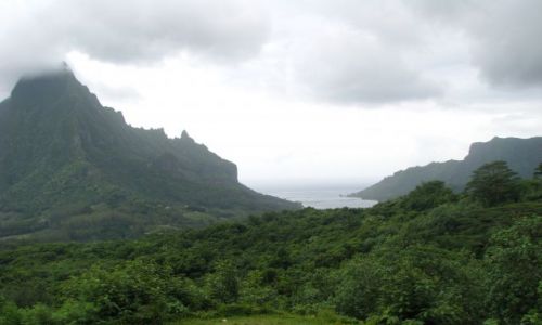Zdjcie POLINEZJA FRANCUSKA / Wyspy Nawietrzne / Moorea / Zatoka Cook'a - widok z Belvedere Point
