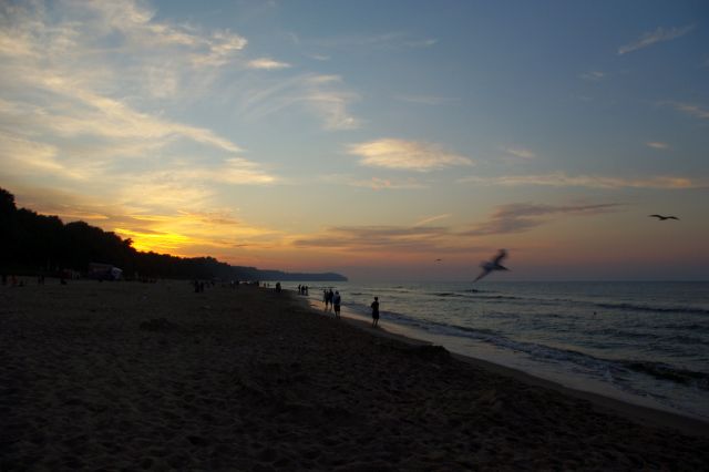 Zdjęcia: Władysławowo, Województwo Pomorskie, Plaża o zachodzie., POLSKA Zdjęcia: Władysławowo, Województwo Pomorskie, Plaża o zachodzie., POLSKA