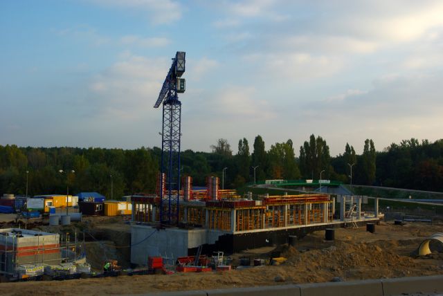 Zdjęcia: Warszawa, Mazowsze, Budowa Mostu Północnego., POLSKA Zdjęcia: Warszawa, Mazowsze, Budowa Mostu Północnego., POLSKA