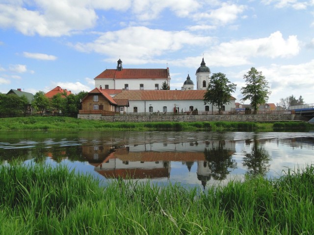 Zdj cia: Tykocin, Podlasie, Widoczek zza rzeki., POLSKA