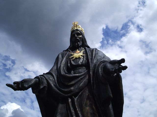 Zdjęcia: Kałków, świętokrzyskie, figura Chrystusa Króla, POLSKA Zdjęcia: Kałków, świętokrzyskie, figura Chrystusa Króla, POLSKA