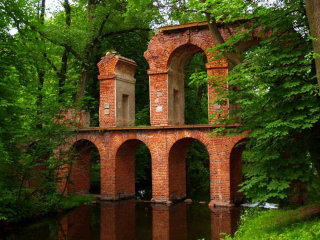 Zdjęcia: Arkadia, łódzkie, Akwedukt., POLSKA Zdjęcia: Arkadia, łódzkie, Akwedukt., POLSKA