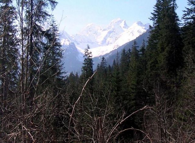 Zdjęcia: Droga do Morskiego Oka, Tatry Wysokie, Widok w stronę Gerlacha, POLSKA Zdjęcia: Droga do Morskiego Oka, Tatry Wysokie, Widok w stronę Gerlacha, POLSKA