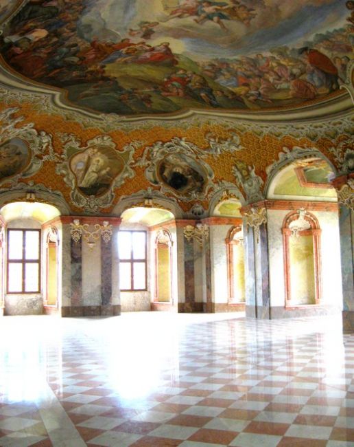 Zdjęcia: Lubiąż, Dolny Ślask, Jadalnia opatów w opactwie pocysterskim, POLSKA Zdjęcia: Lubiąż, Dolny Ślask, Jadalnia opatów w opactwie pocysterskim, POLSKA