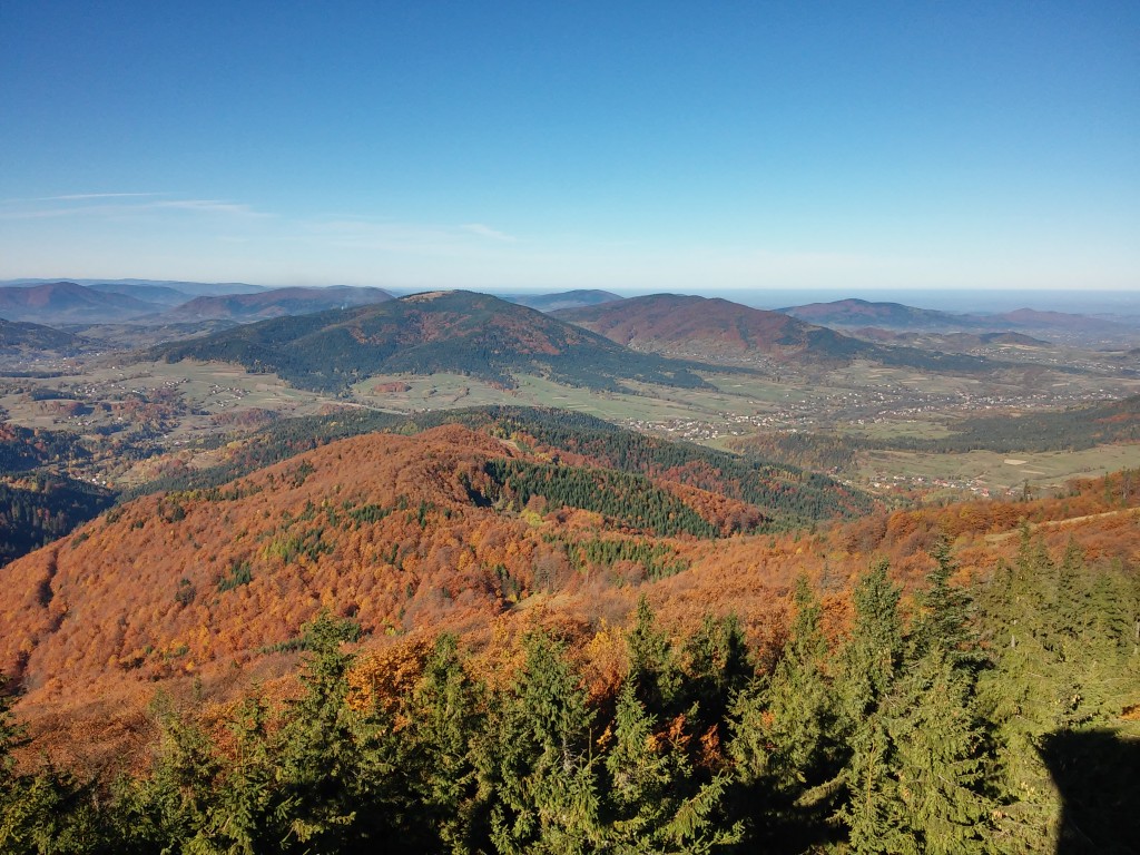 Zdjęcia: mogielnica, beskid wyspowy, kolory jesieni z Mogielnicy, POLSKA Zdjęcia: mogielnica, beskid wyspowy, kolory jesieni z Mogielnicy, POLSKA