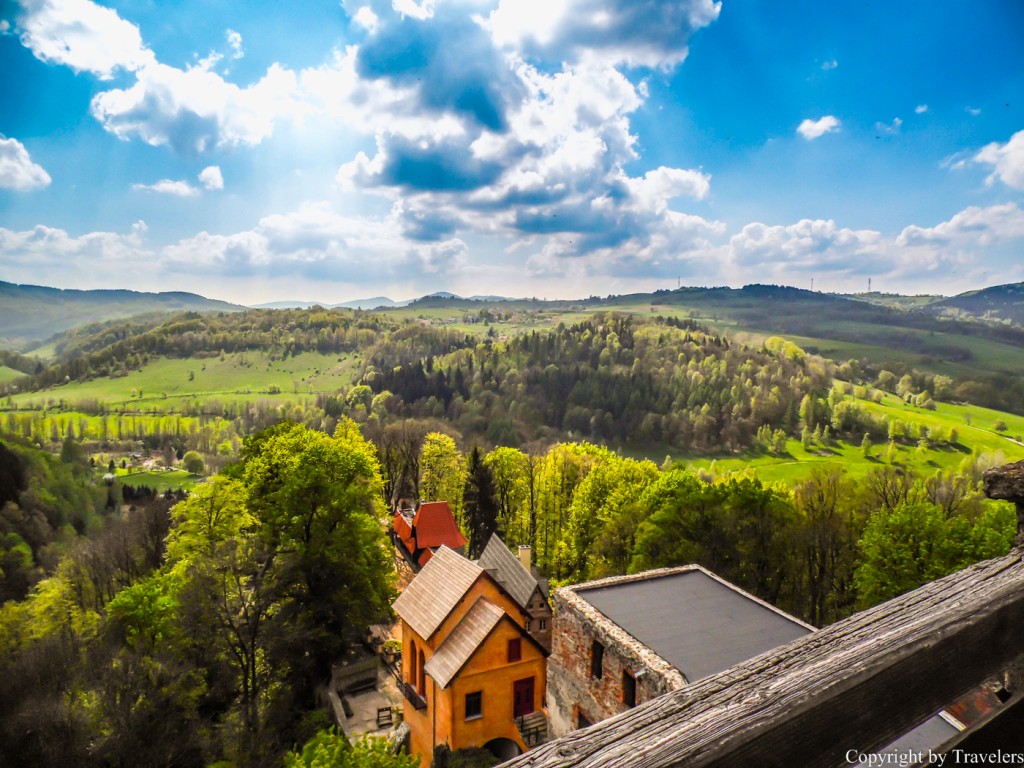 Zdjęcia: Zagórze Śląskie, Dolnośląskie, Widok z wieży zamkowej, POLSKA Zdjęcia: Zagórze Śląskie, Dolnośląskie, Widok z wieży zamkowej, POLSKA