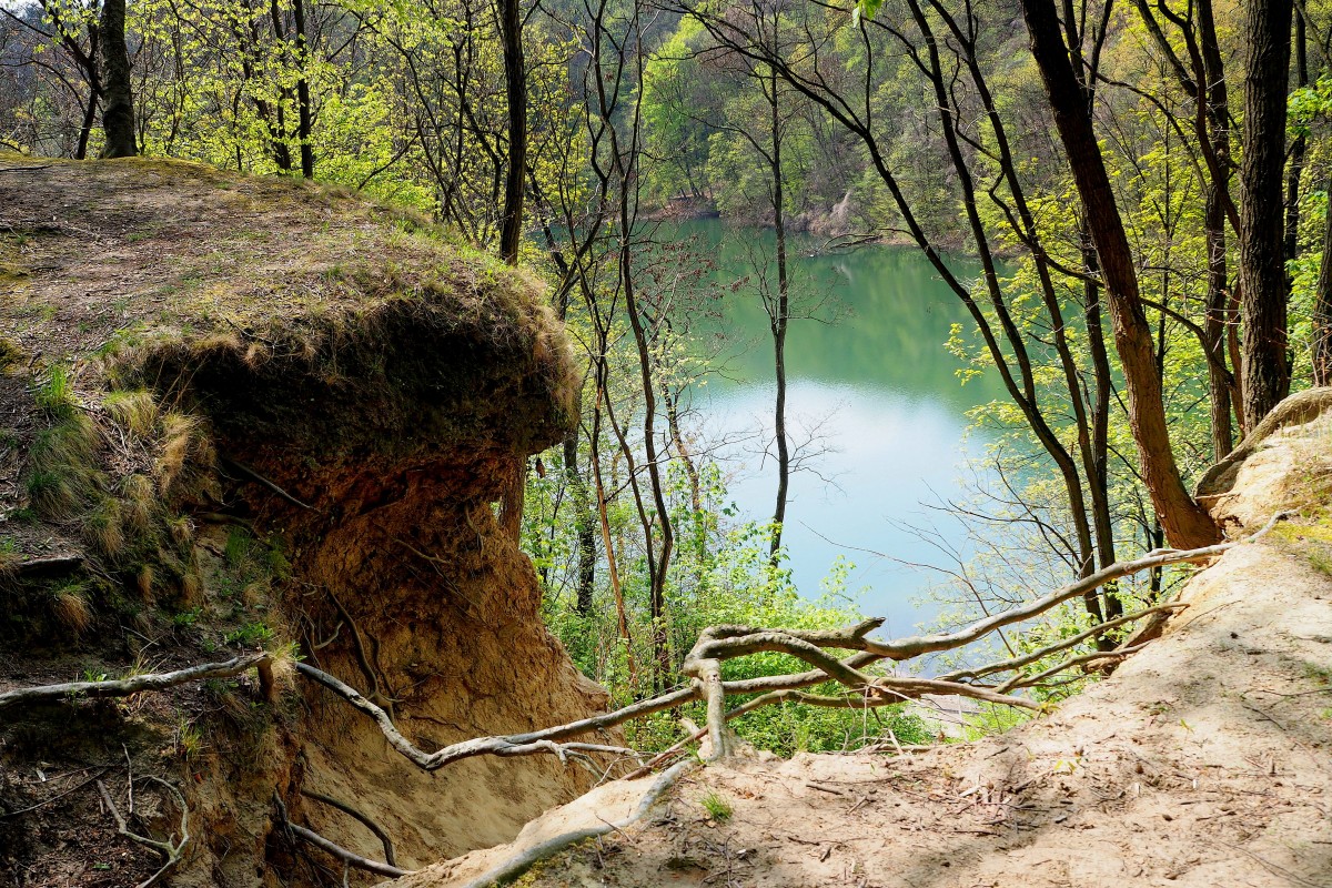 Zdjęcia: Szczecin-Zdroje, Jezioro Szmaragdowe, Zachodniopomorskie, urwisty brzeg..., POLSKA Zdjęcia: Szczecin-Zdroje, Jezioro Szmaragdowe, Zachodniopomorskie, urwisty brzeg..., POLSKA